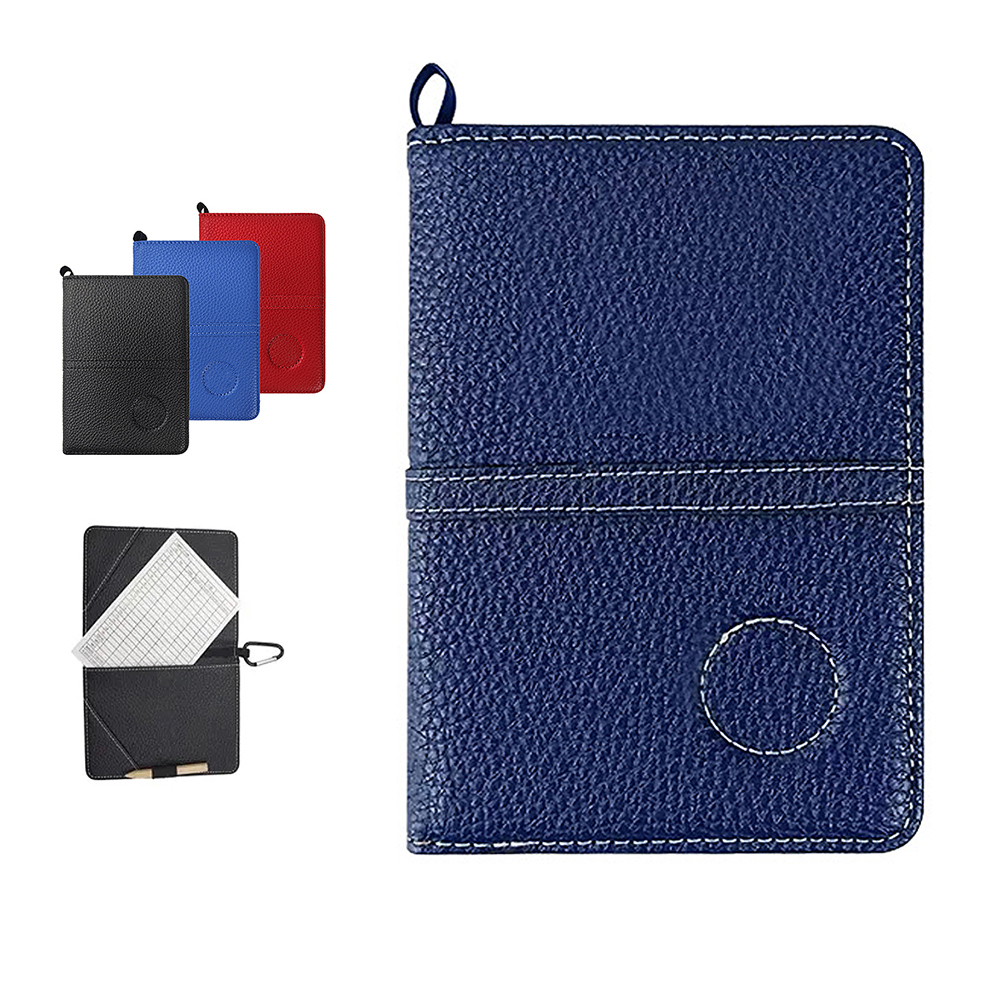 Golf Scorecard Holder with Elastic Band and Card Slots 9
