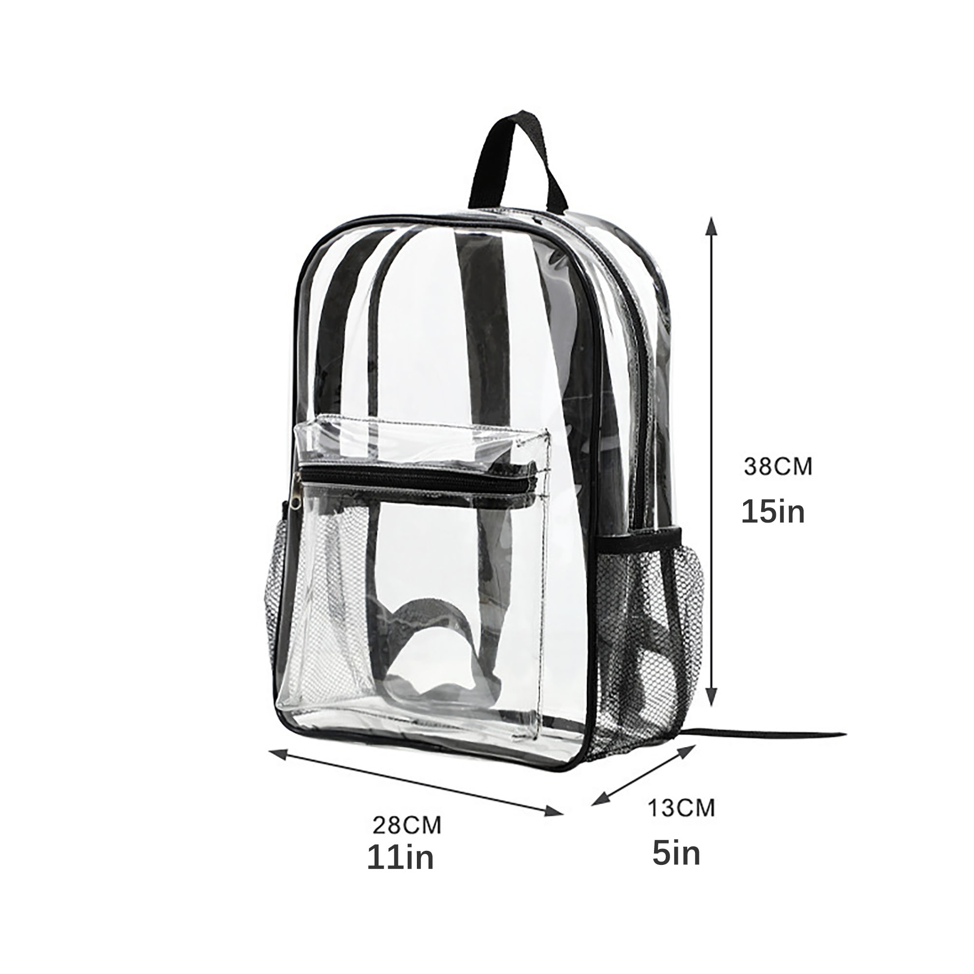 PVC Clear Plastic Daily Backpack 3