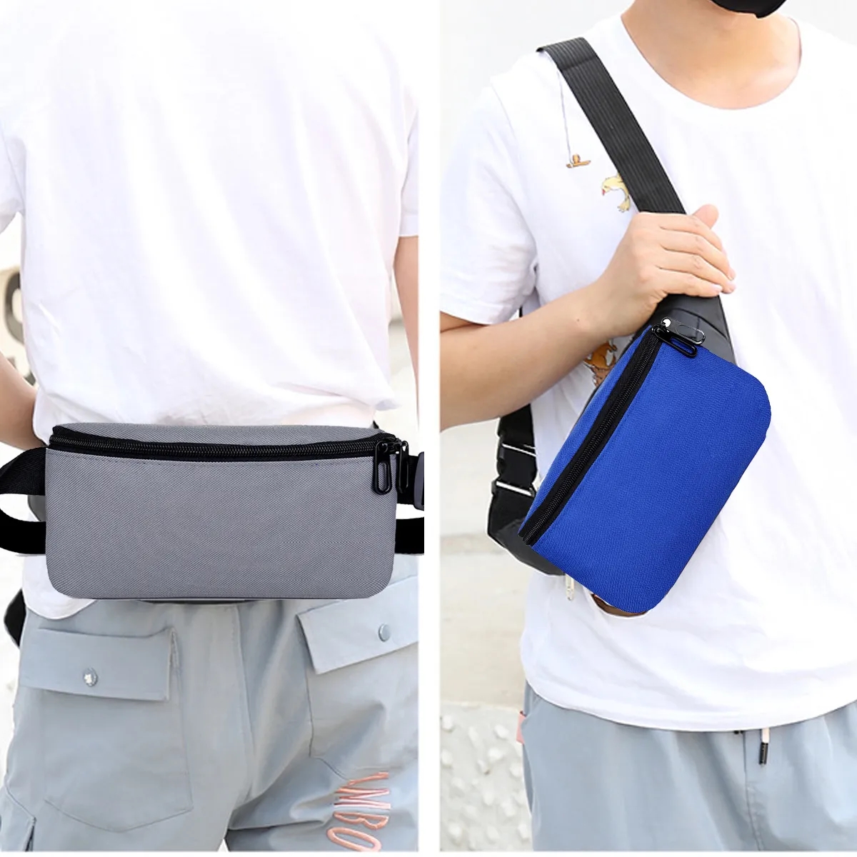 Adjustable Sports Waist Bag With Zipper Pocket Belt bag Fanny pack crossbody bags for women/man 4