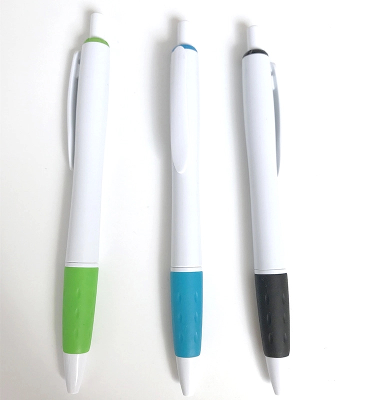 Custom Plastic Grip Ballpoint Pens 3