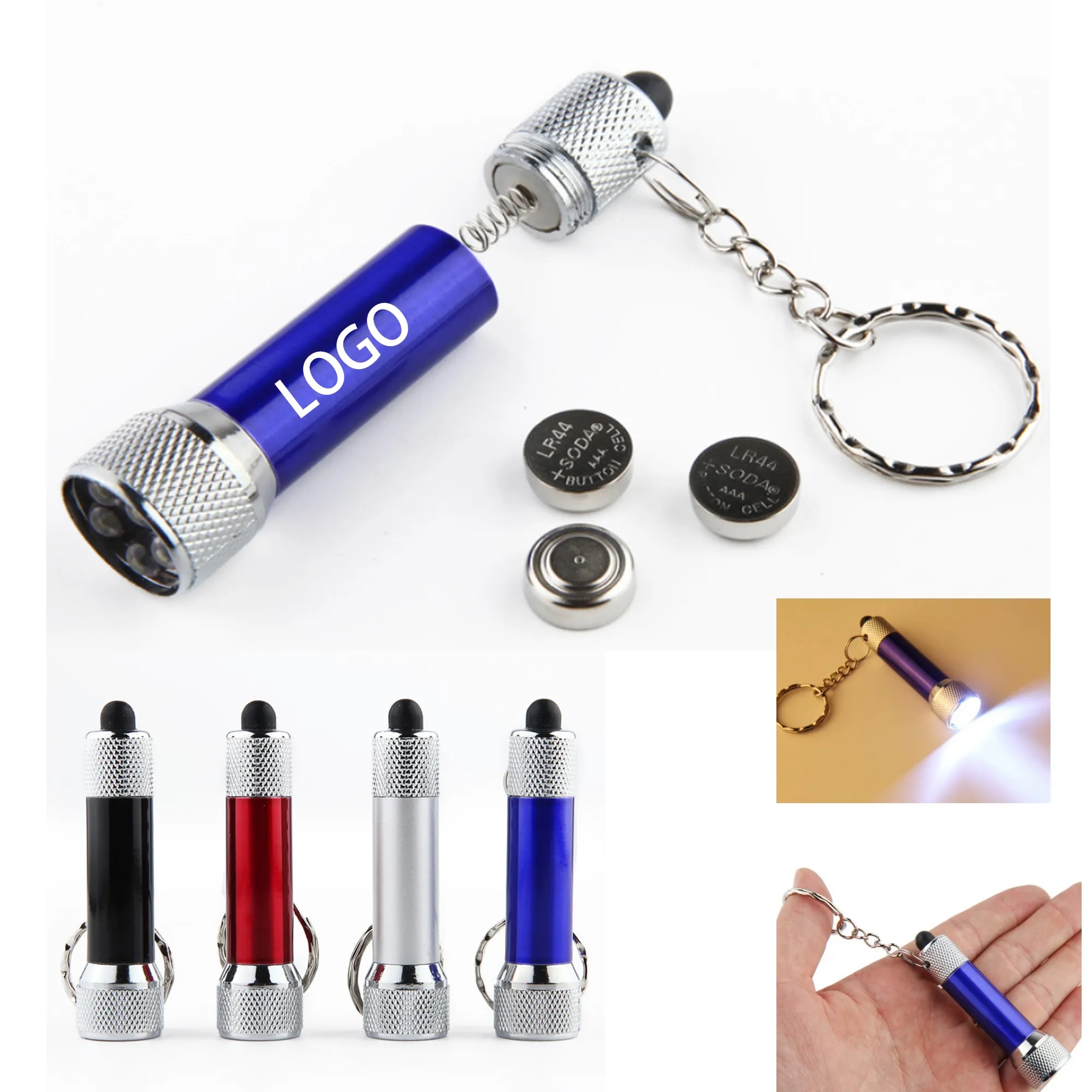 Portable Pocket LED Keychain Flashlight 3