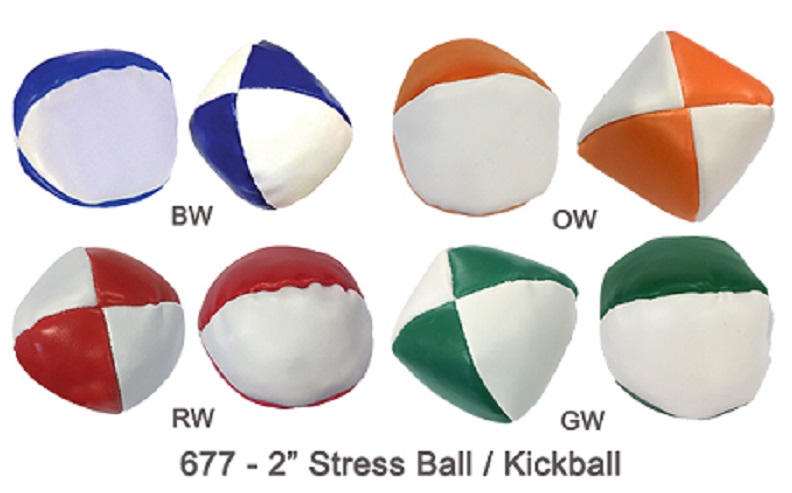 2-Color Semi-Soft Stress Ball - Stress Reliever 1