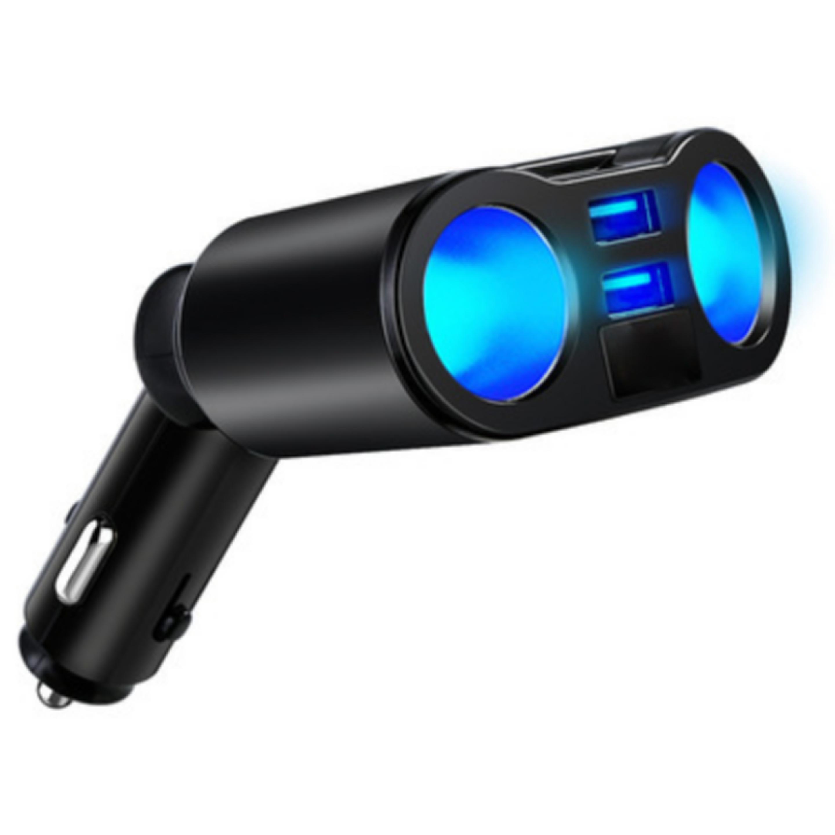 Multifunctional rotatable car charger 3