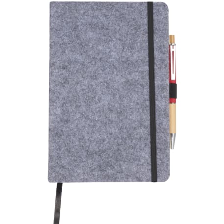 THE GOODS™ 8" x 5.5" Recycled Felt Bound Notebook 10
