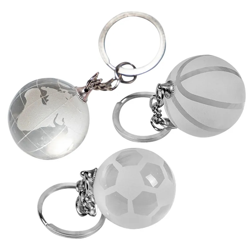 3D Crystal Globe KeyChain 2