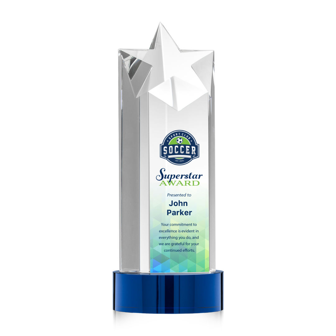 Berkeley VividPrint™ Award on Stanrich Base - Blue 4