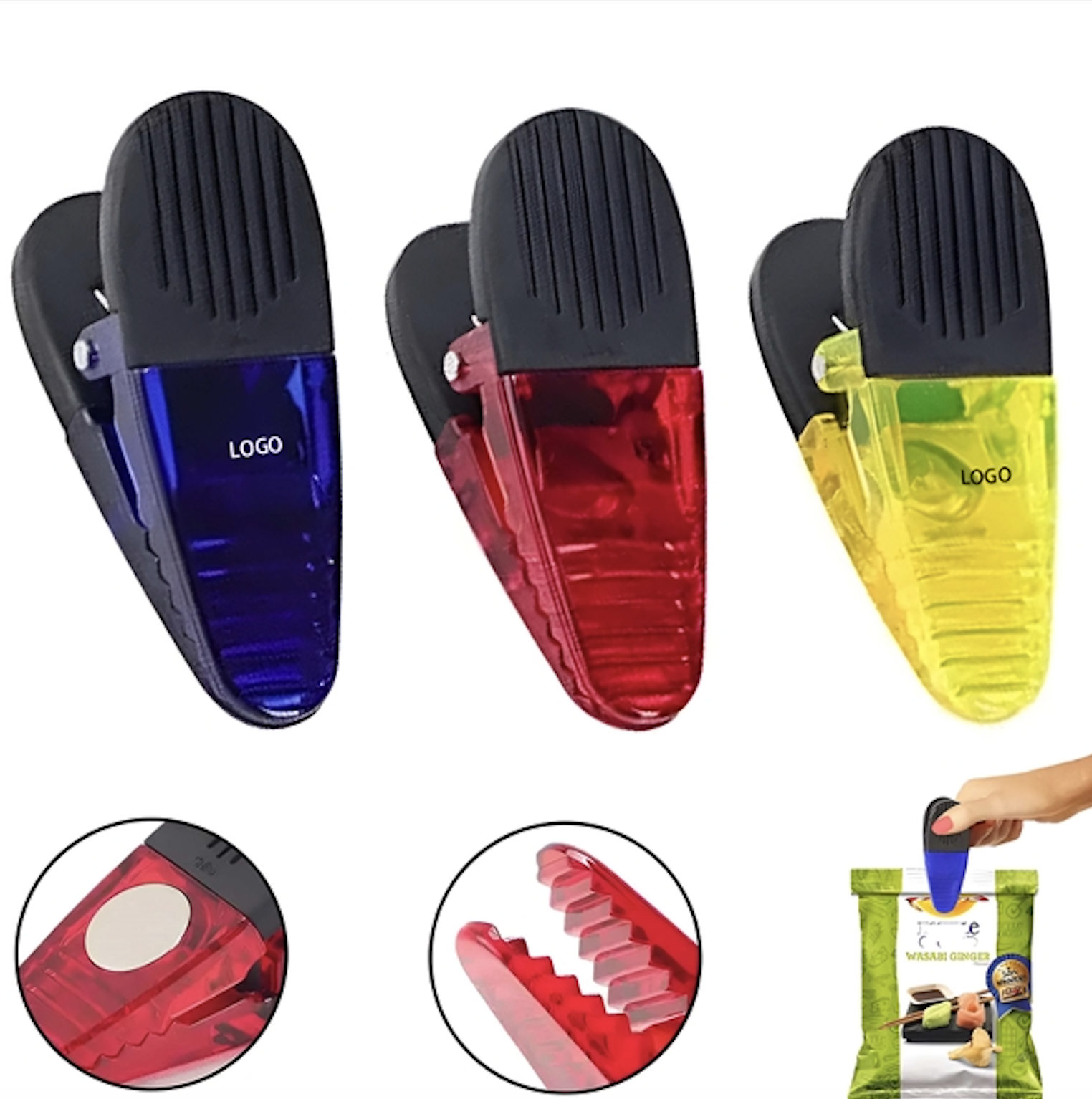 Plastic Clips with Magnet 1