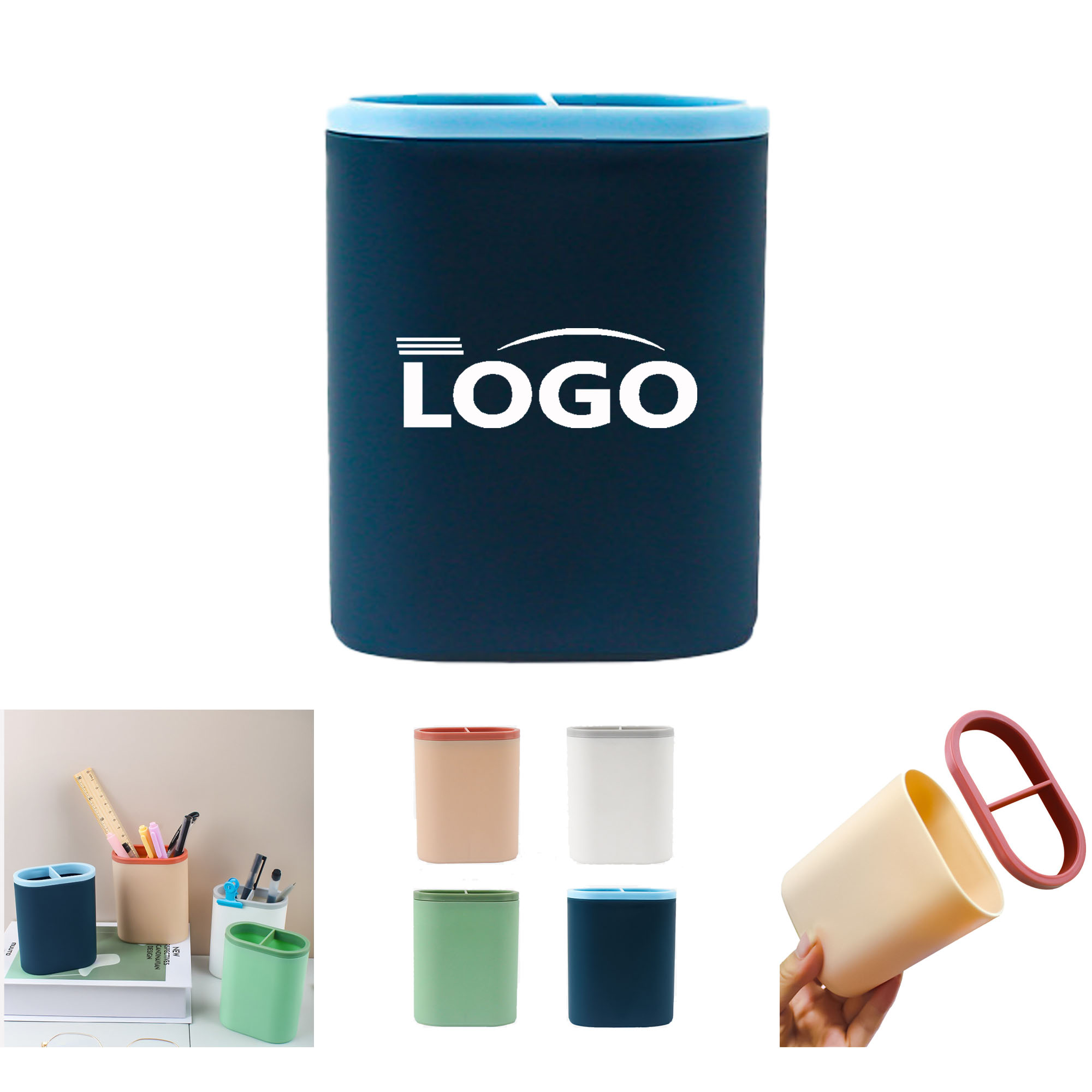 MOQ 20 pcs Desktop Pen Holder 3