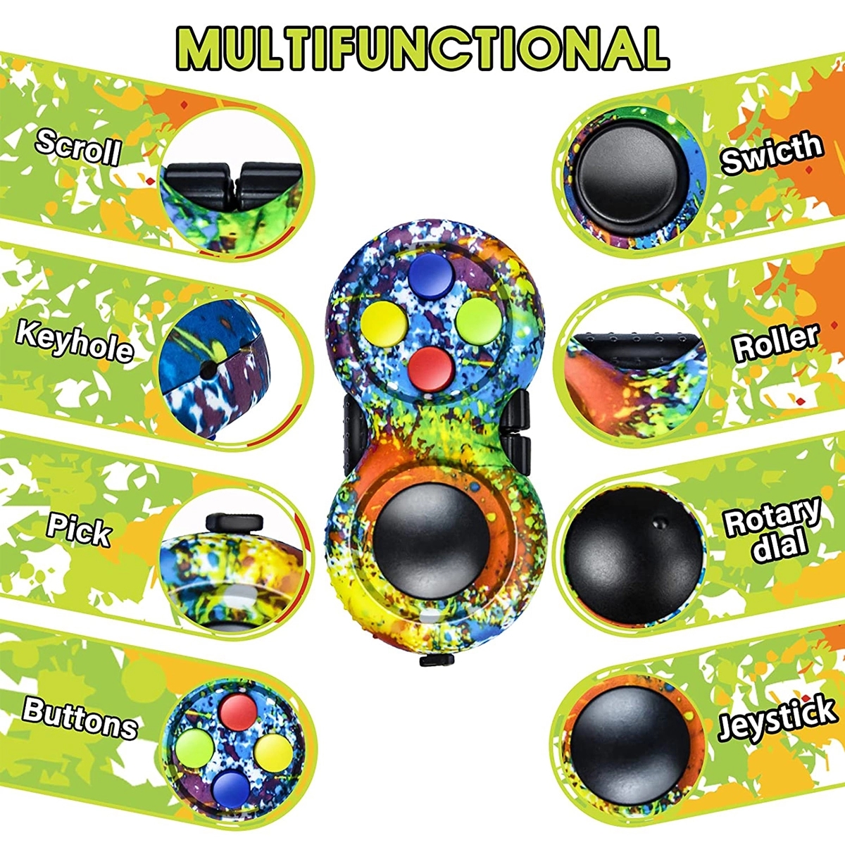 The Rubberized Classic Controller Game Pad Fidget Retro Toy 1