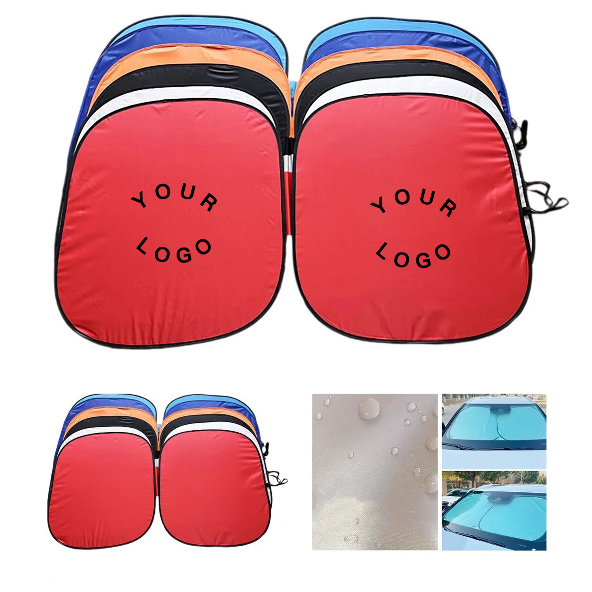 Foldable Polyester Sun Shade for Cars 2
