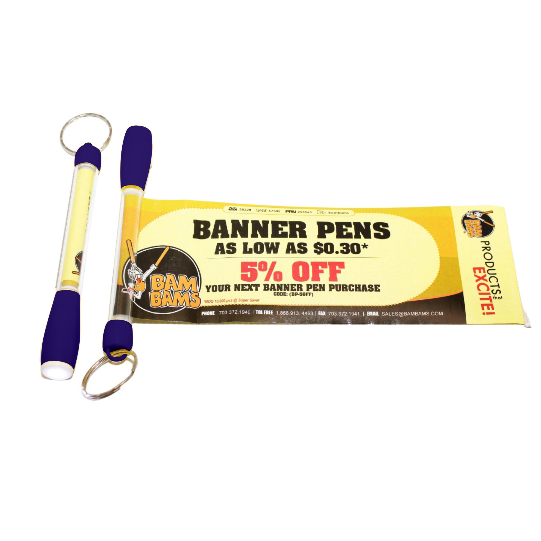 Banner Keychain Light Up Torch 1