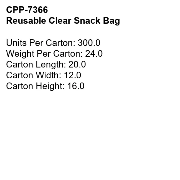Reusable Clear Snack Bag 7