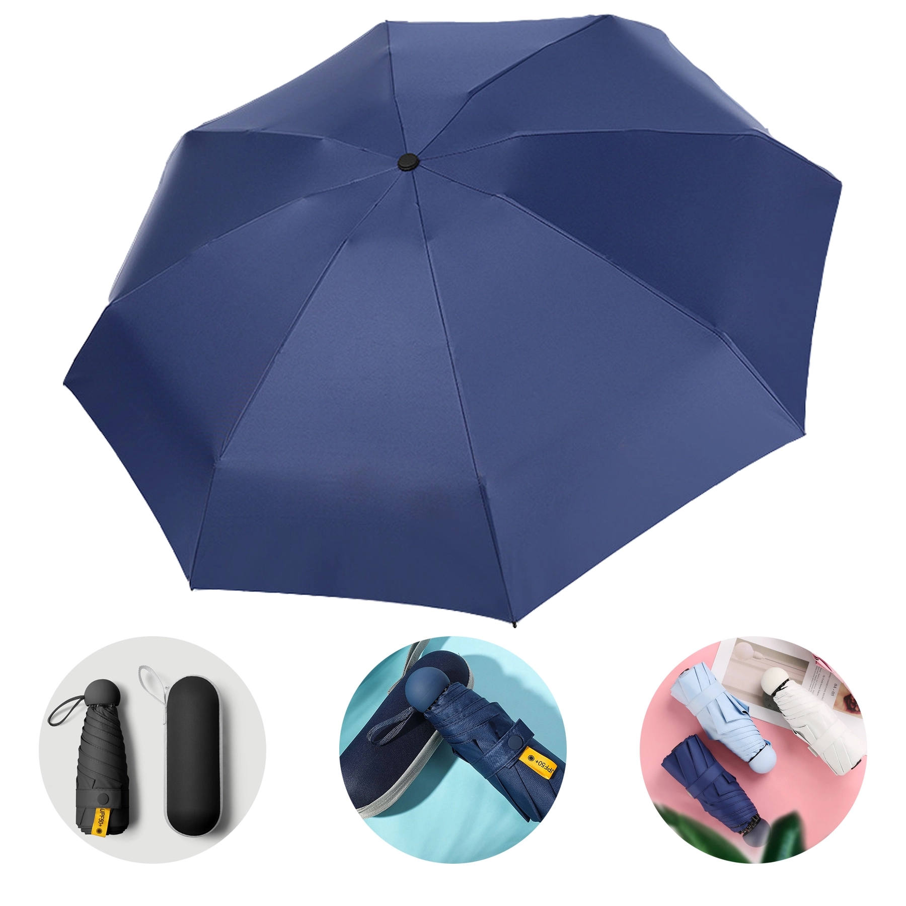 Mini Windproof Folding Travel Umbrella 1