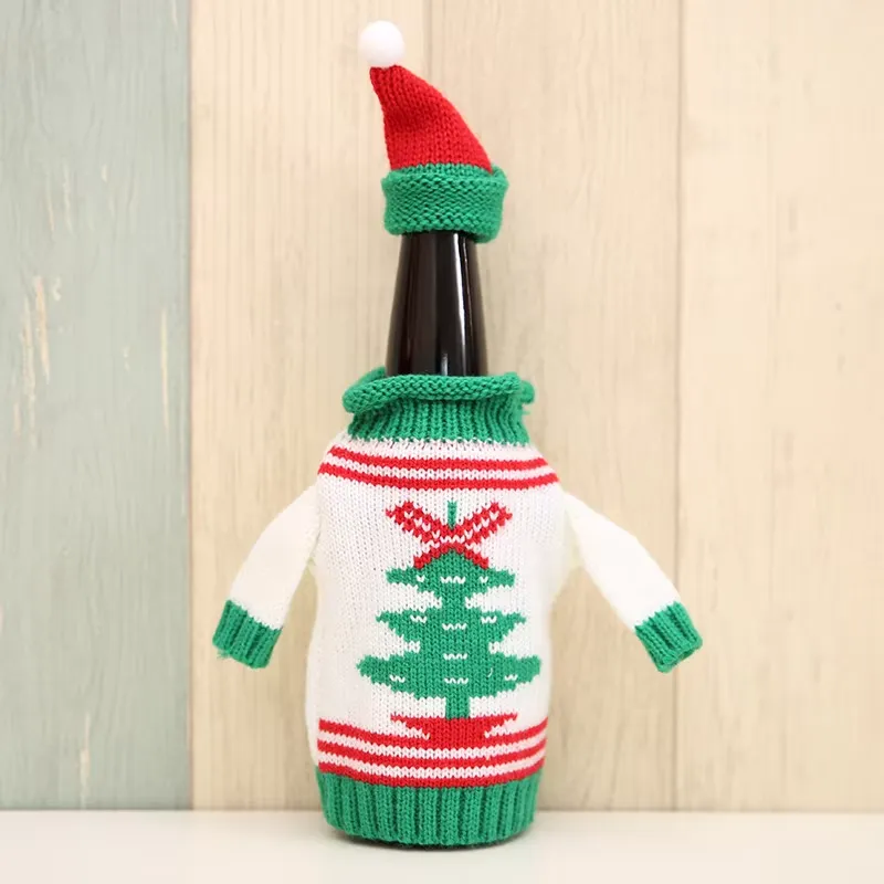 Christmas Wine Bottle Sweater Cover 5