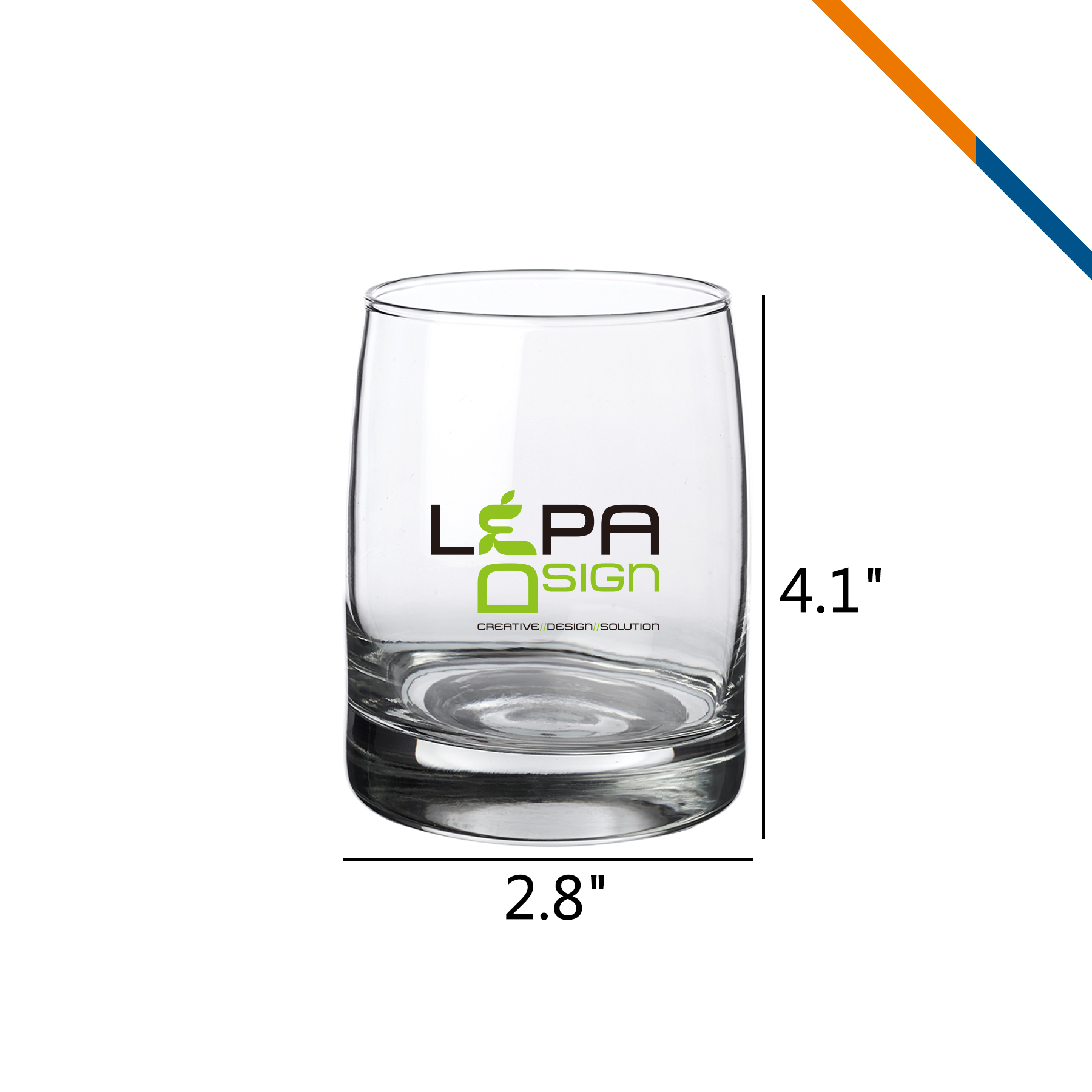 Dynah Whiskey Glass - 12 OZ. 5