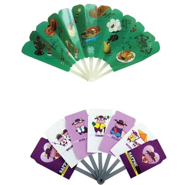 Promotional Advertising Folding Plastic Fan 1