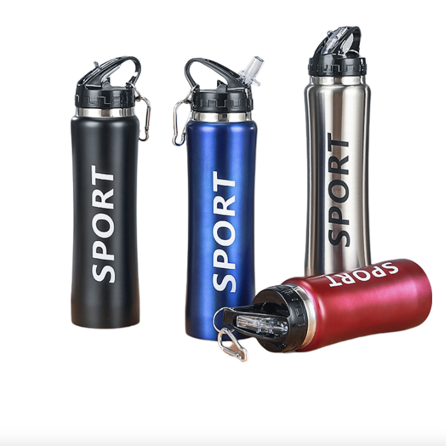 Sports Water Bottle with Straw 2