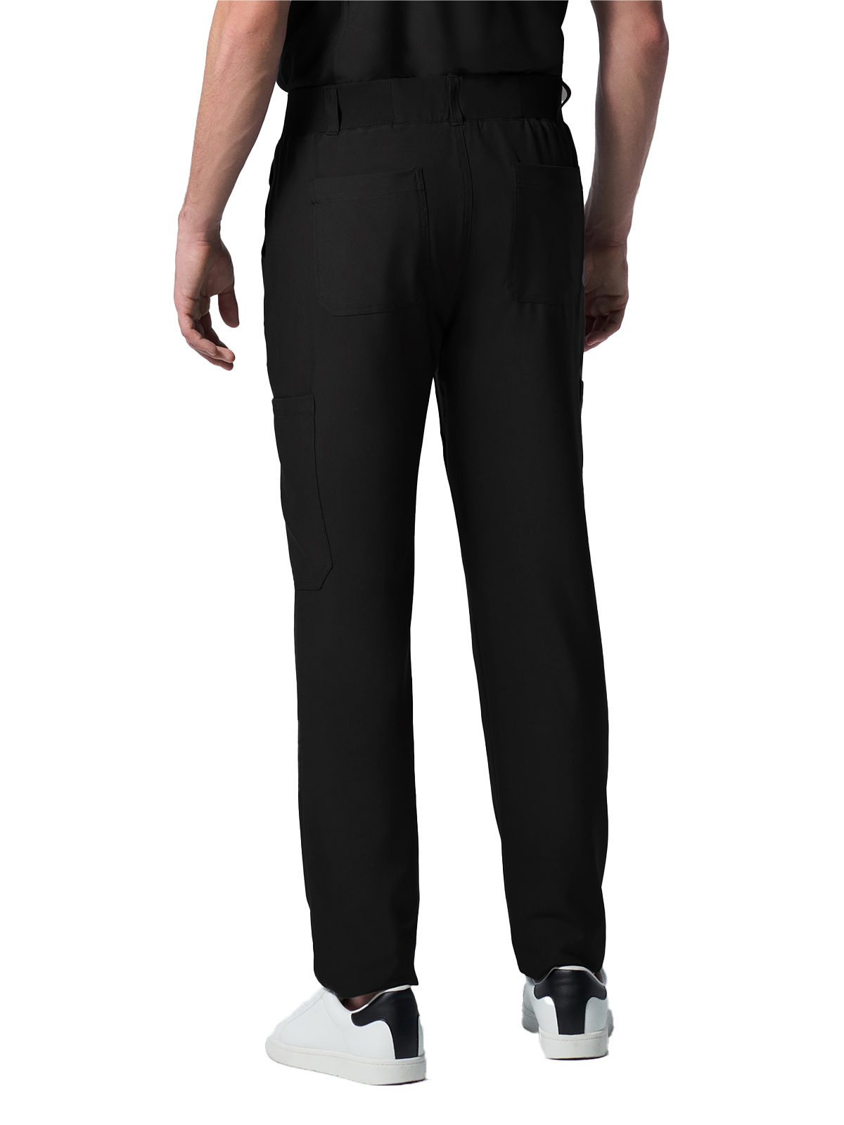 Landau - Forward - Men's Eight-Pocket Mid-Rise Rib-Knit Elastic Waist Cargo Pant 56