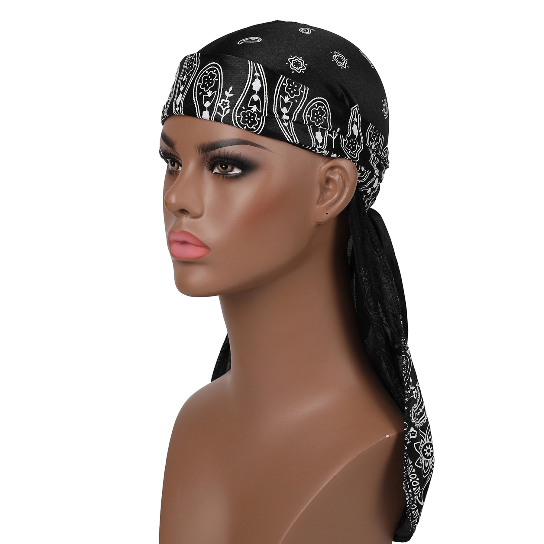 Silk Durage Headwraps Silky Satin Pirate Cap 6