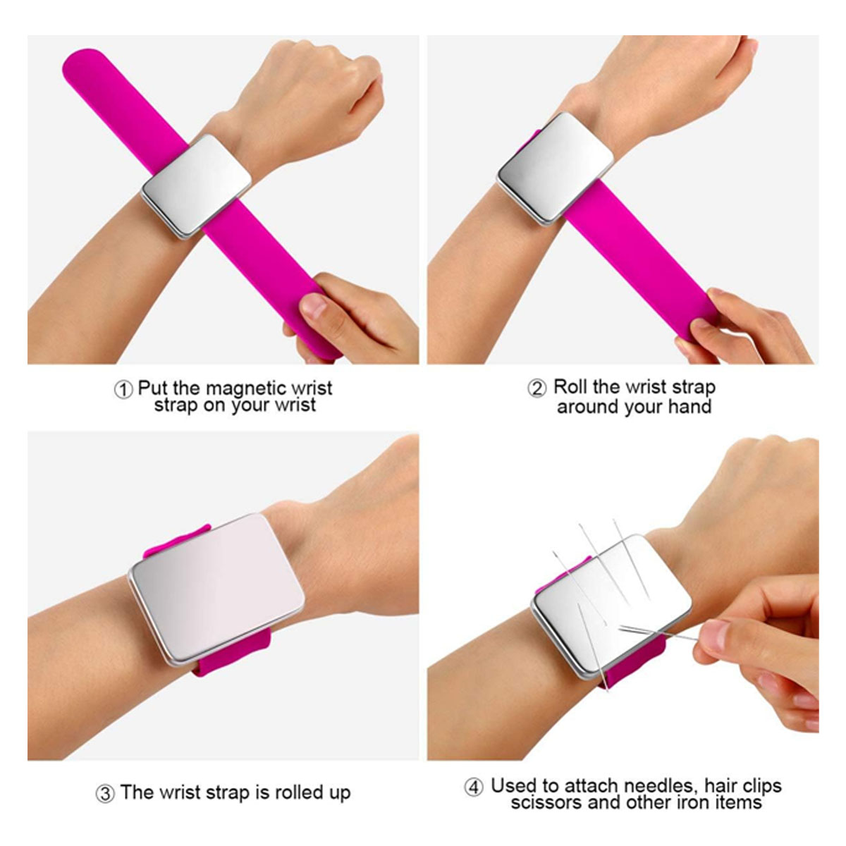 Hair Stylist Pin Holder Magnetic Wristband 5
