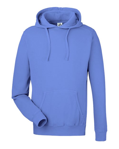 Unisex Pigment-Dyed Fleece Hooded Sweatshirt - 8730 1