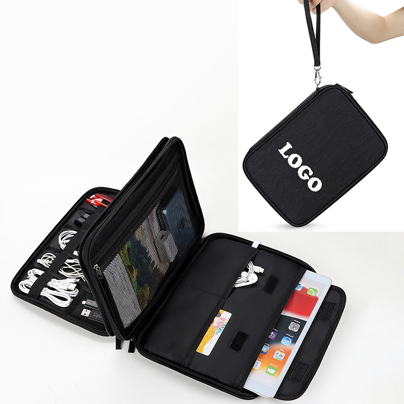 Waterproof Double-Layer Travel Cable Organizer Bag Electronic Accessories 4