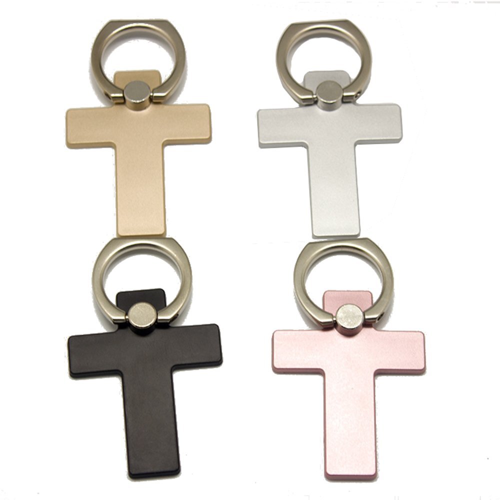 Cross Shaped - Washington Metal Adhesive Cell Phone Ring Grip Holder And Stand 8