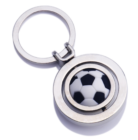 Metal Keychain with Rotate Ball 2
