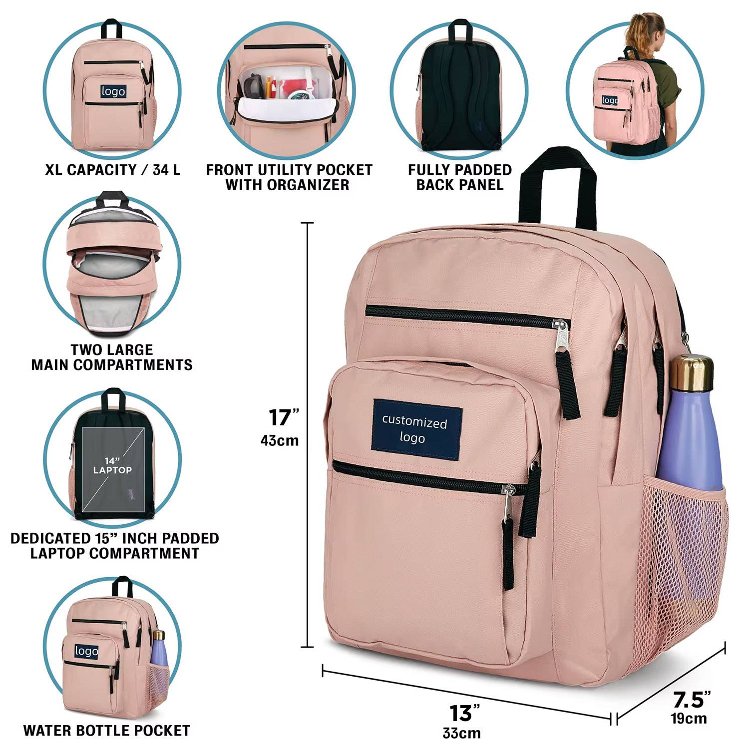 Oxford Outdoor Travel Backpack 6