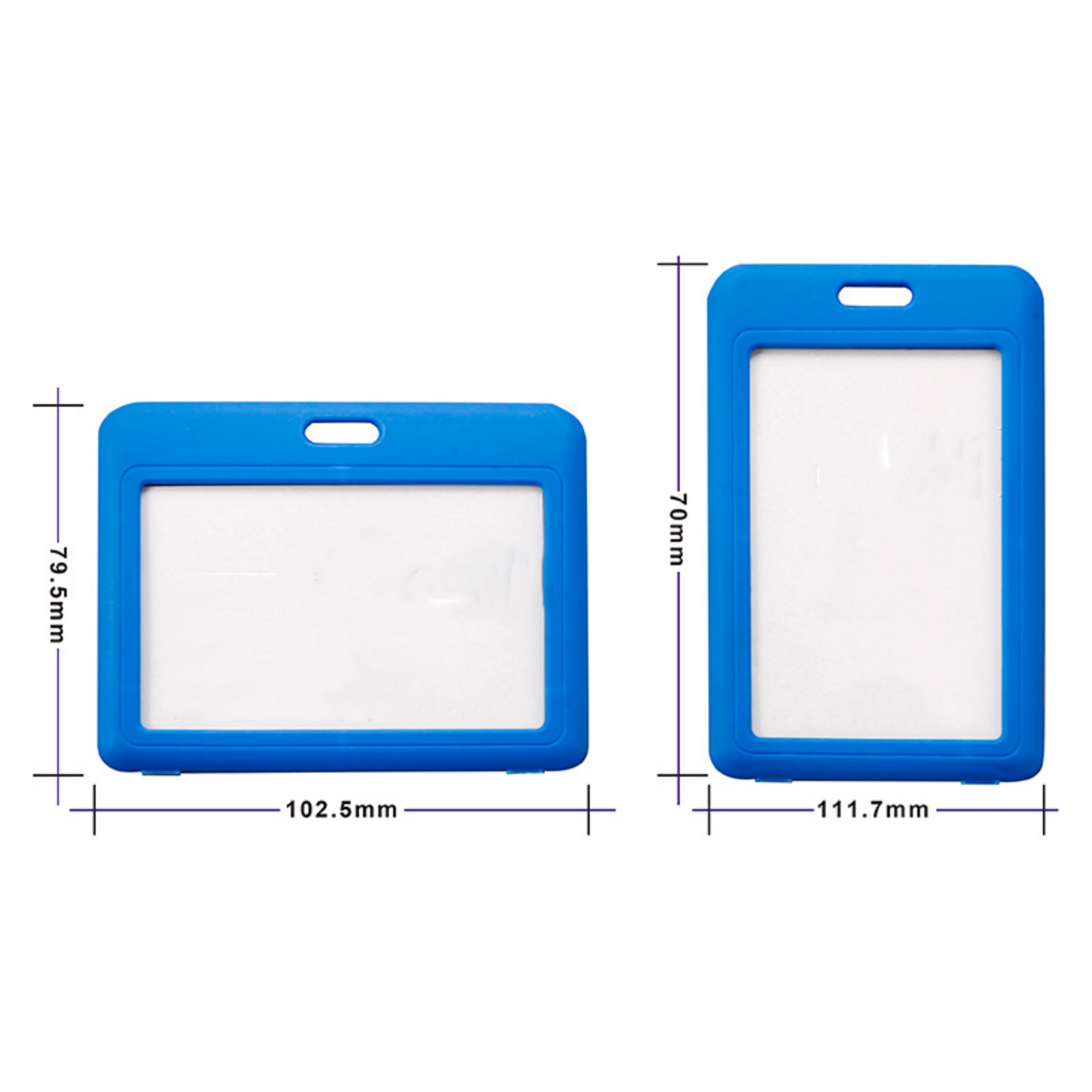 Horizontal ID Badge Holder With Lanyard 5