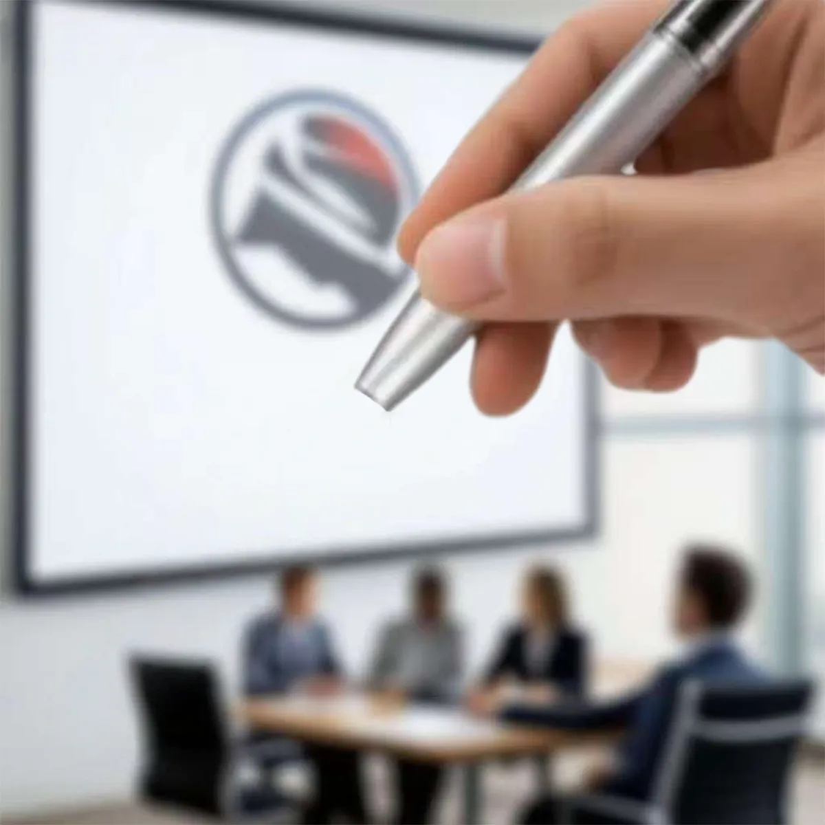 Metal LED Logo Projection Pen Custom Light 1