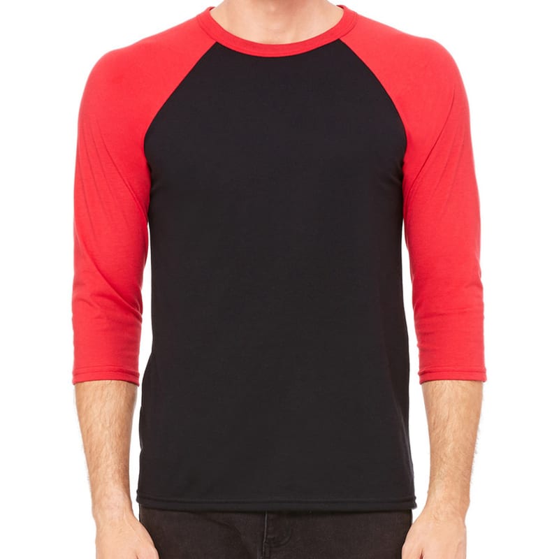 Bella Unisex 3/4-Sleeve Baseball T-Shirt 22