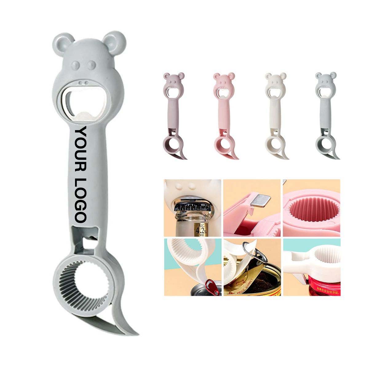 Multifunction Bottle Opener with Easy Grip Handle 5