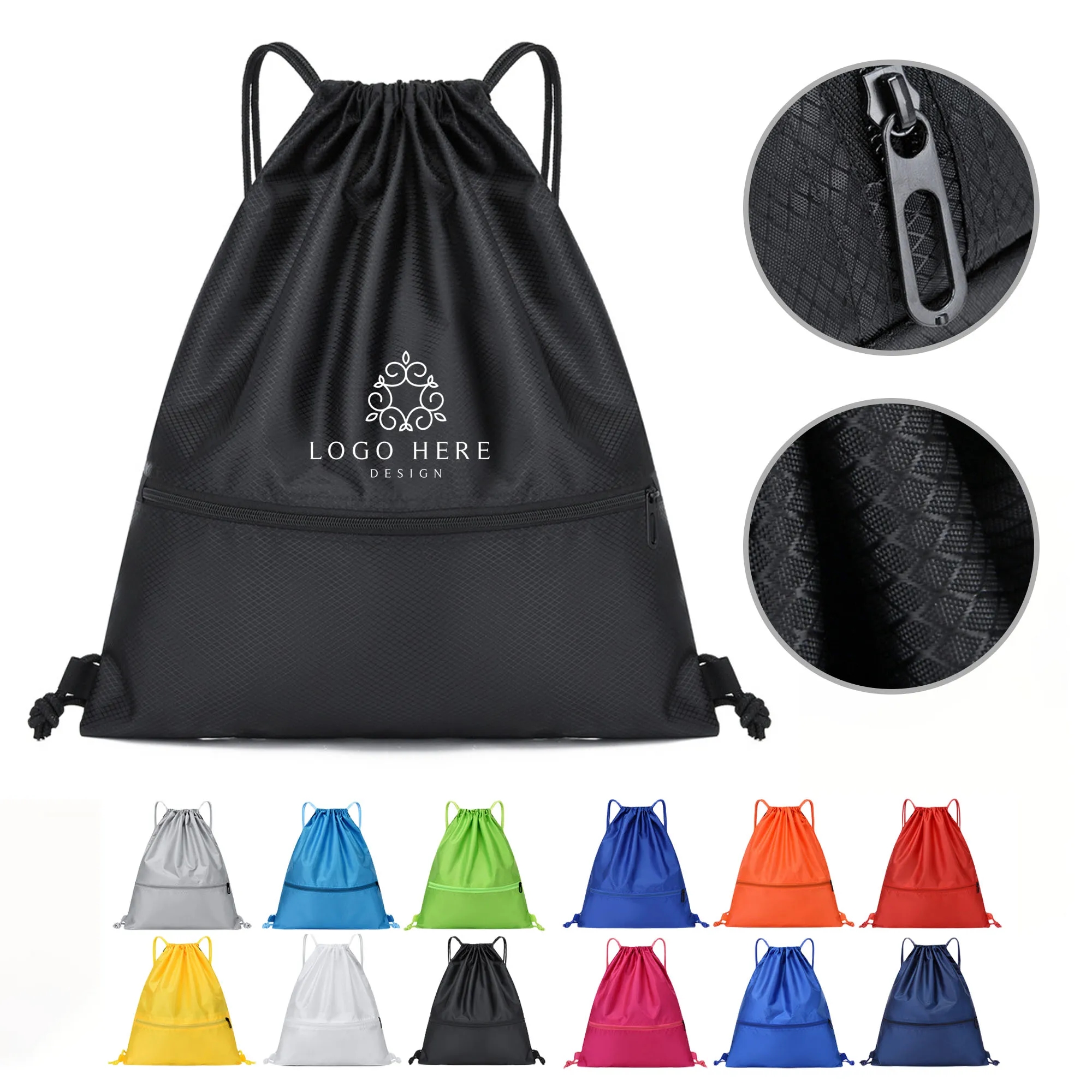 Waterproof Gym Drawstring Oxford Bags 8