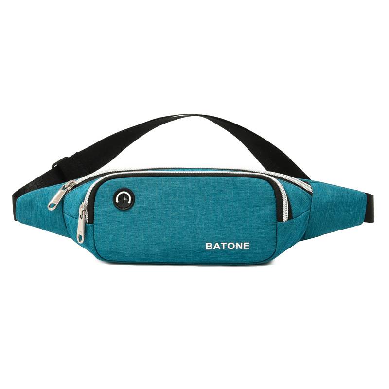 Oxford Sports Fanny Pack Belt Bag With Earphone Port 9