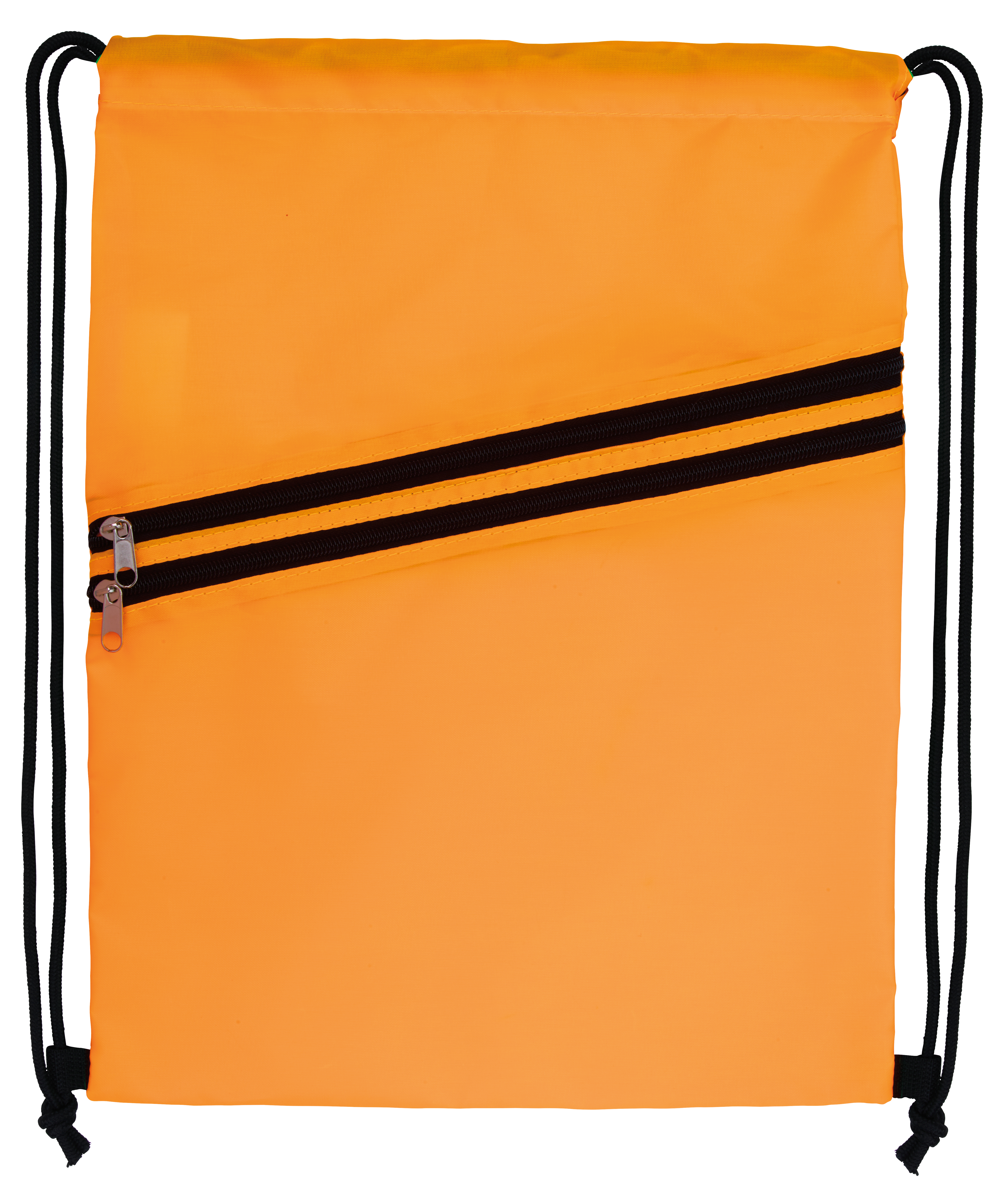 Good Value™ Neon Multi-Zippered Drawstring Backpack 9