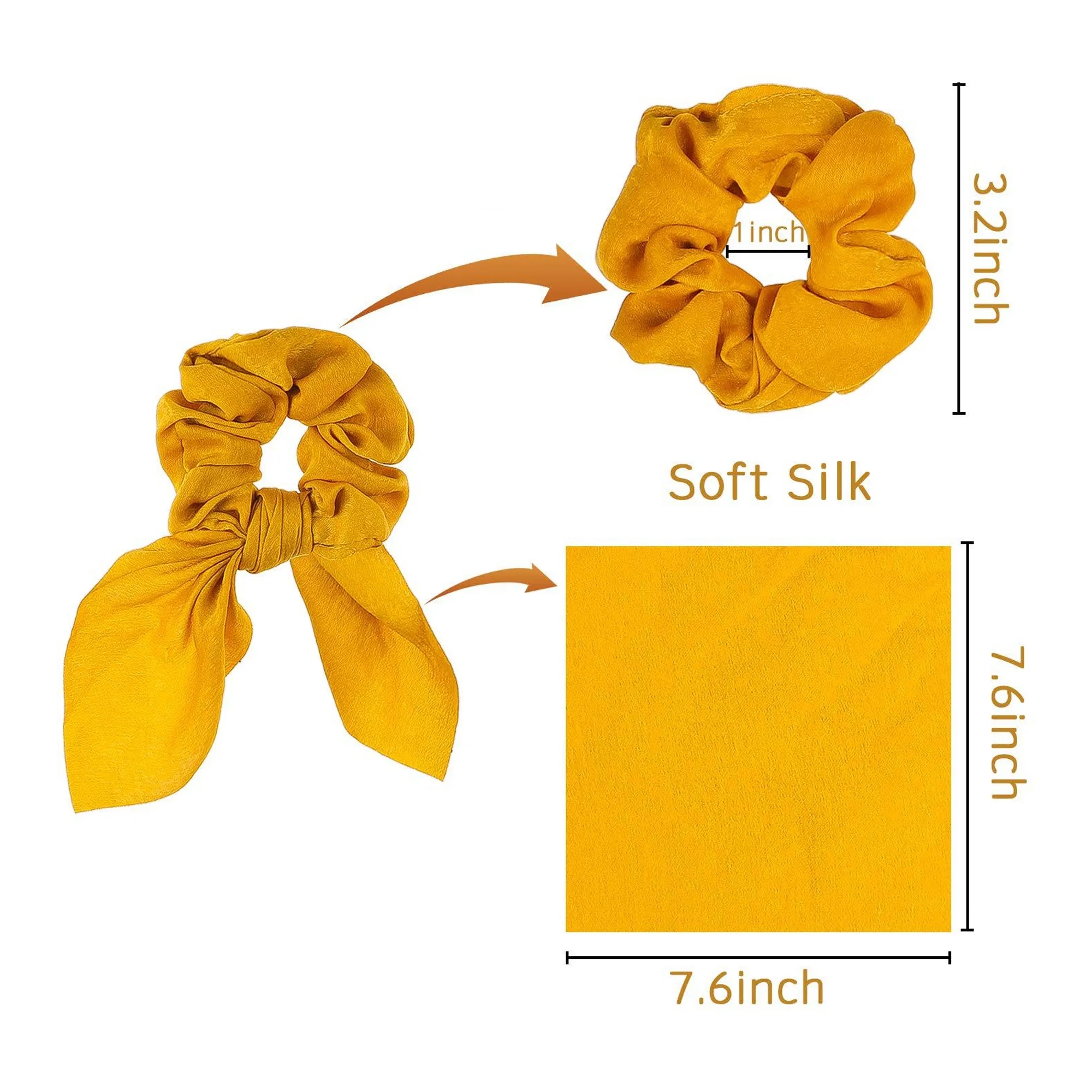 Cute Bow Ribbon Elastic Hair Ties 2