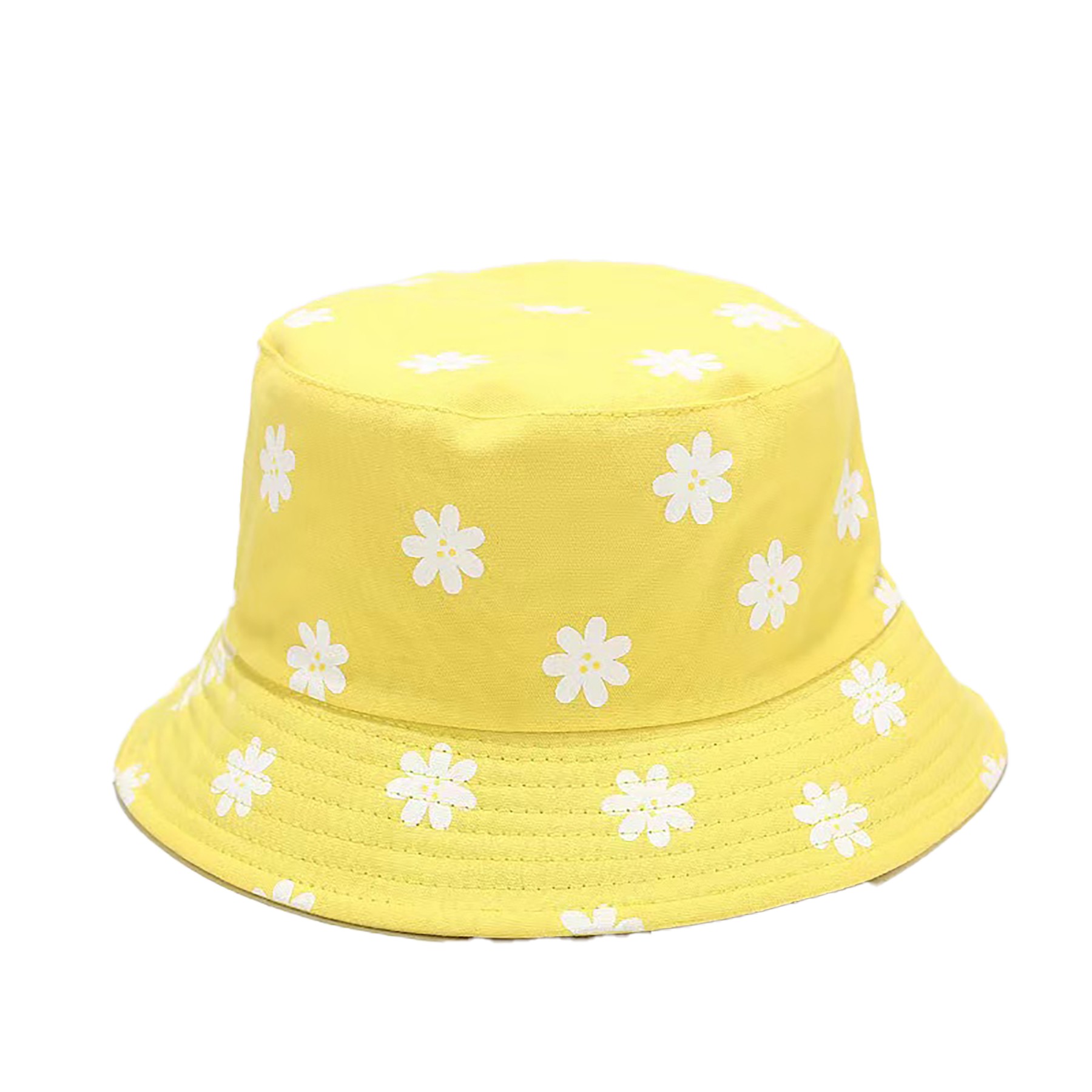 Reversible Cotton Small Flower Pattern Bucket Hat 4