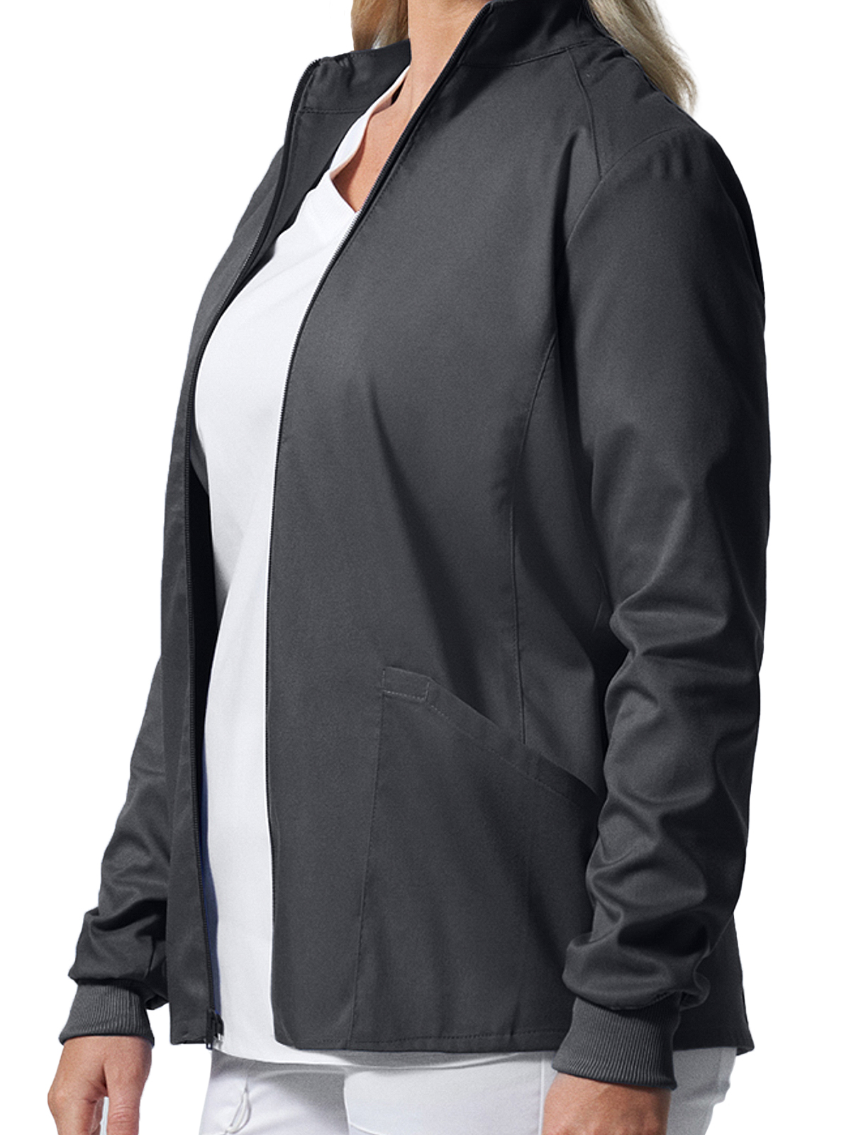 Landau - ProFlex - Women's Three-Pocket Mock Neck Zip-Front Jacket 49