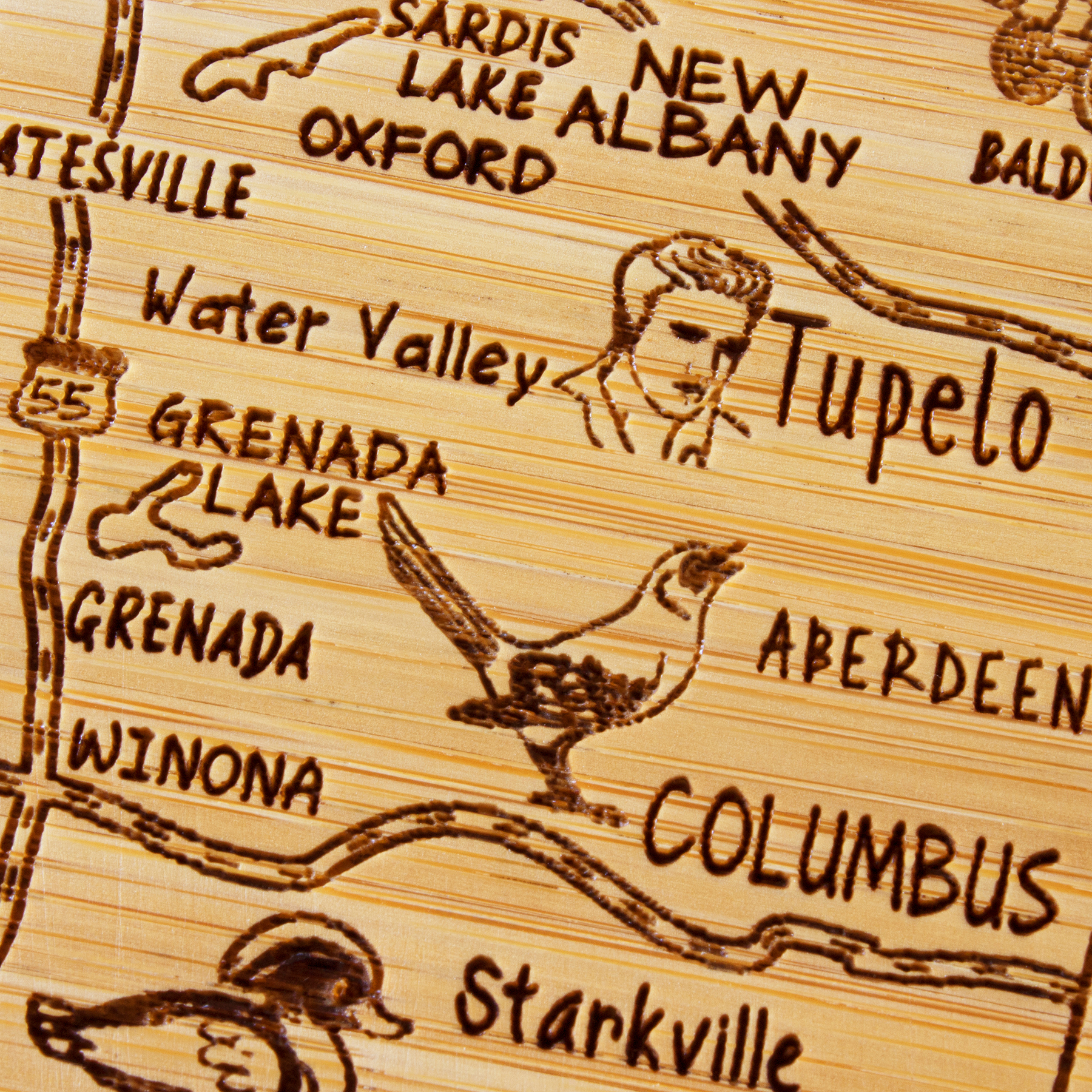 Mississippi Puzzle Coaster Set 12