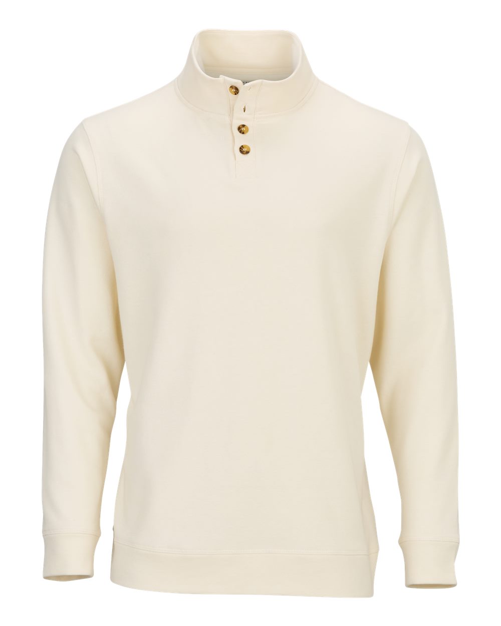 Men's French Terry Button Pullover - BM5209, custom hoodie or sweatshirt with logo imprint 2