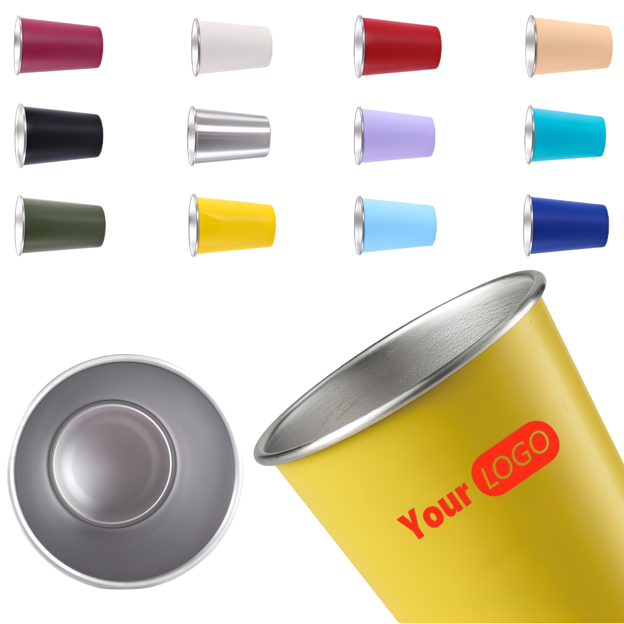 Single-layer 304 Stainless Steel Direct Drinking Cup 1