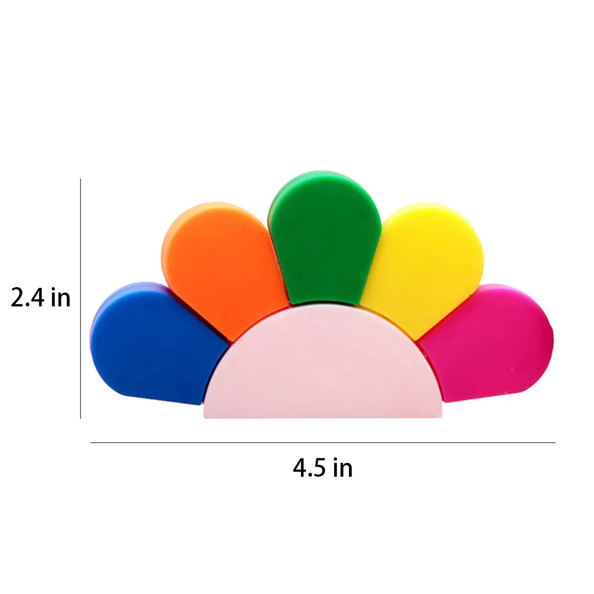 5 In 1 Flower Watercolor Fluorescent Pen Petals Highlighters 1