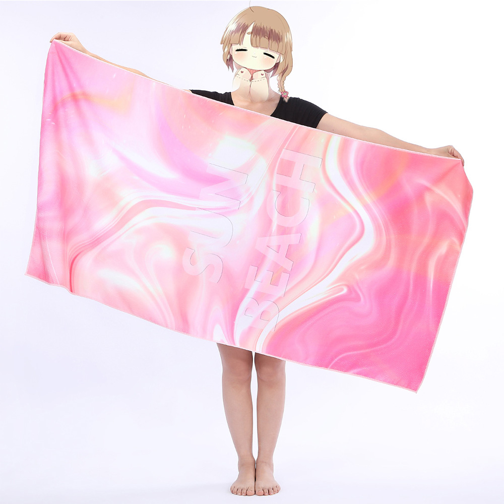 Full color print 59'' x 29'' 260g beach towel 8