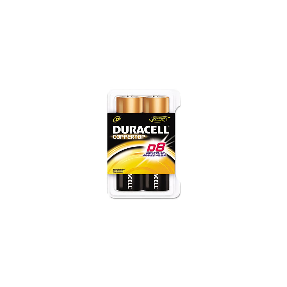 Duracell Coppertop Alkaline Batteries - Type D 8 Pack 2