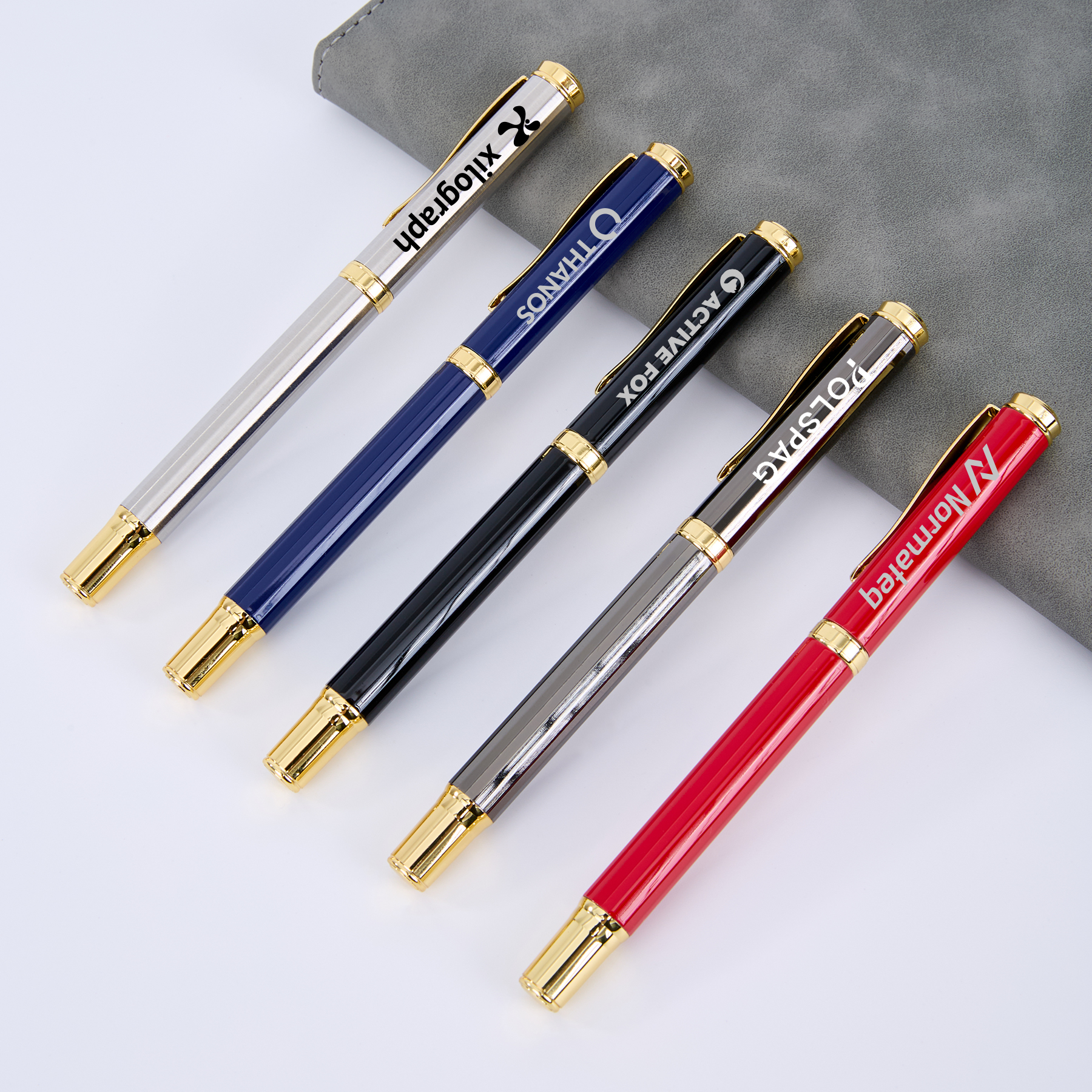 Metal Gel Pen Set 6