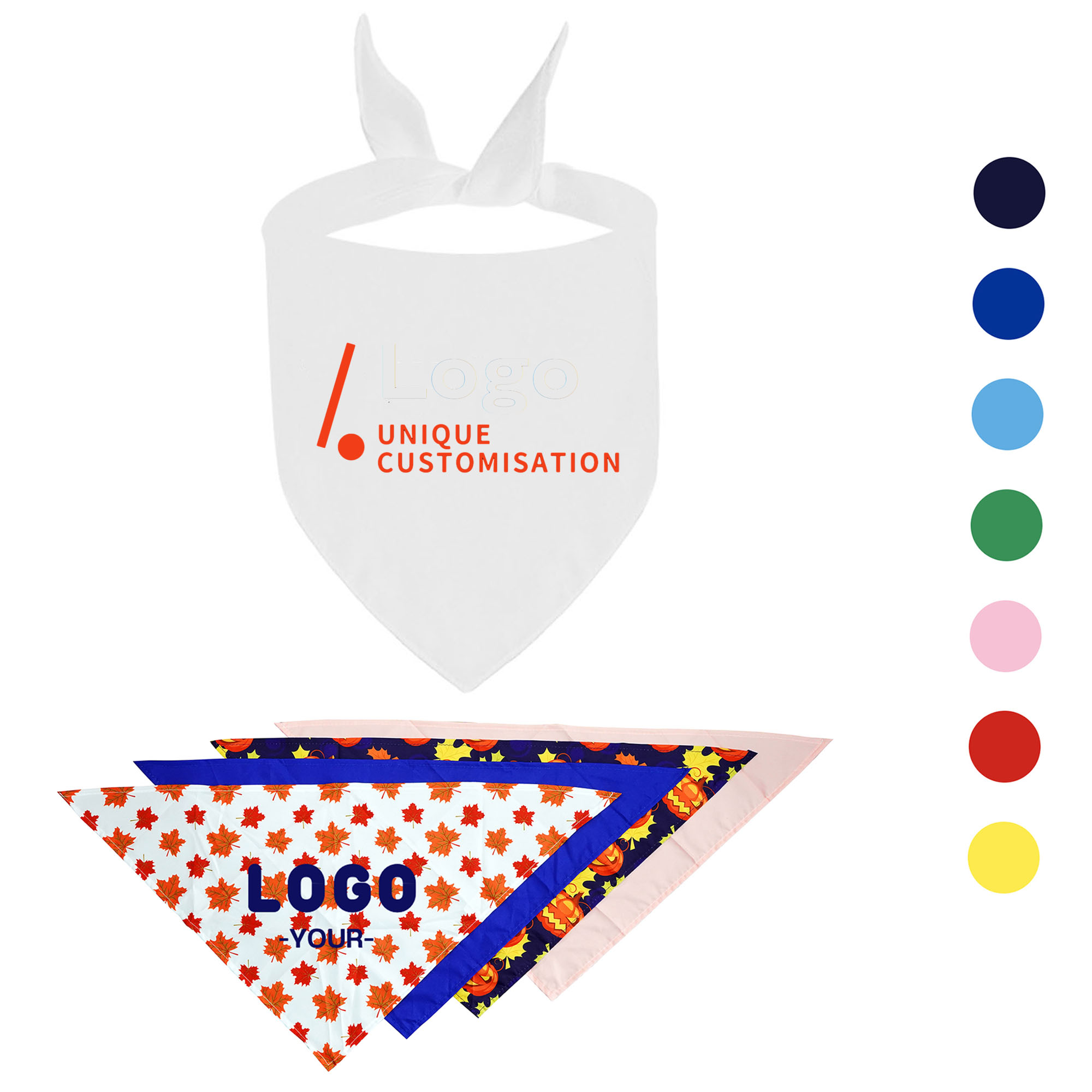 MOQ 100PCS Pet Triangle Towel Saliva Bandana 1