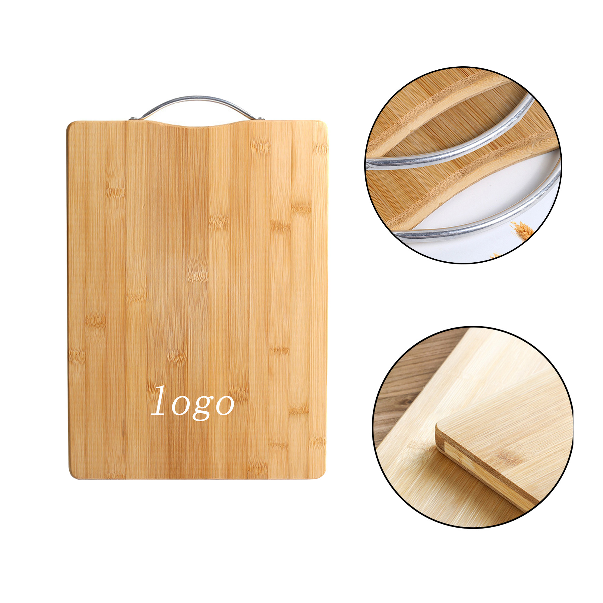 Handheld Double-Sided Bamboo Cutting Board For Home Use 3
