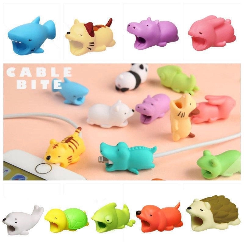 Cute Cable Bite Animals Protector For Winder phone Charging 3
