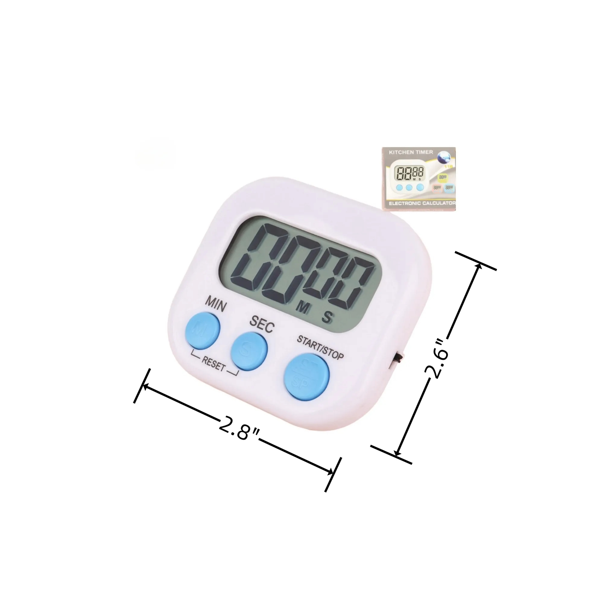 Magnetic Digital Timers Big LCD Display 3